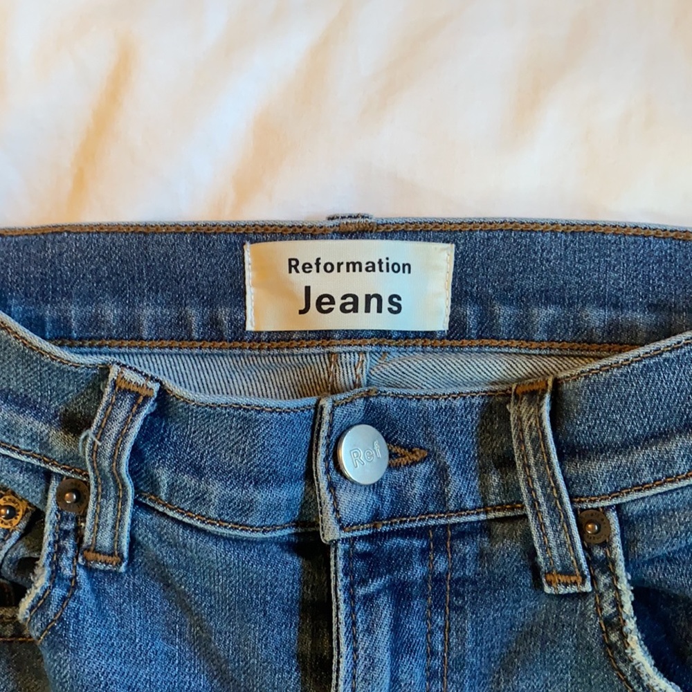 Reformation High Rise Riley Jeans - Picture 2 of 10